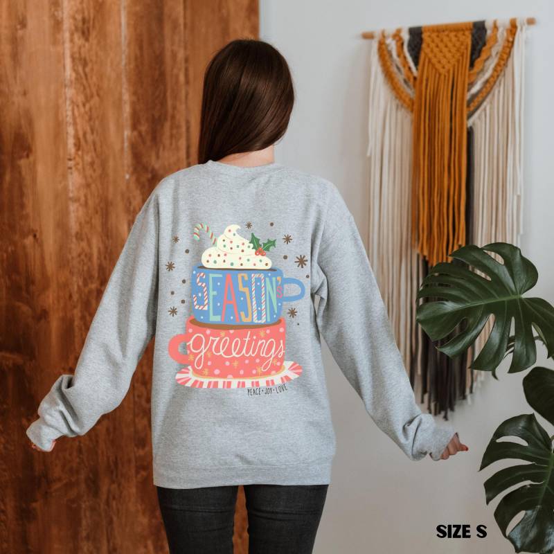 Cute Christmas Sweatshirt Handgezeichnetes Design Für Die Weihnachtszeit Und Cozy Season von CourageforKindness
