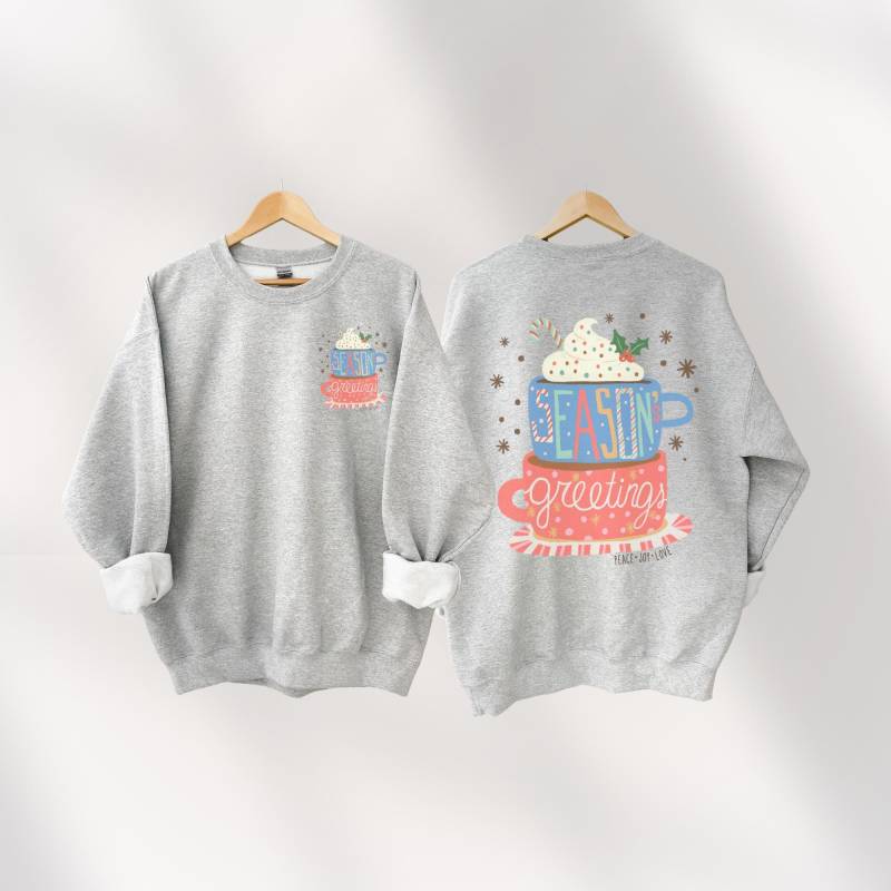 Cute Christmas Sweatshirt Handgezeichnetes Design Für Die Weihnachtszeit Und Cozy Season von CourageforKindness