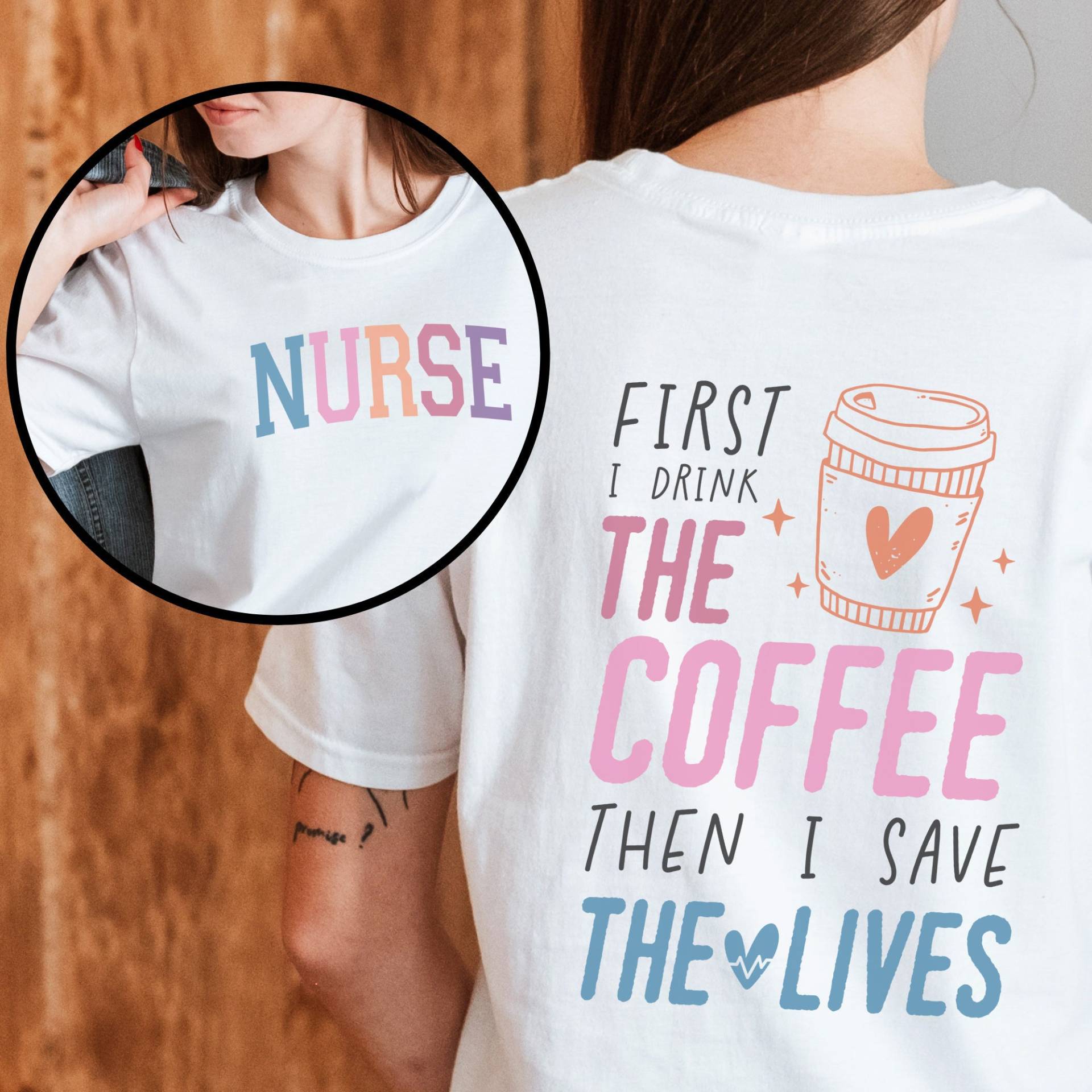 Nurse T-Shirt Für Krankenschwestern & Krankenpfleger Shirt Geschenk Zum Abschluss Gesundheits - Und Krankenpflegerin von CourageforKindness