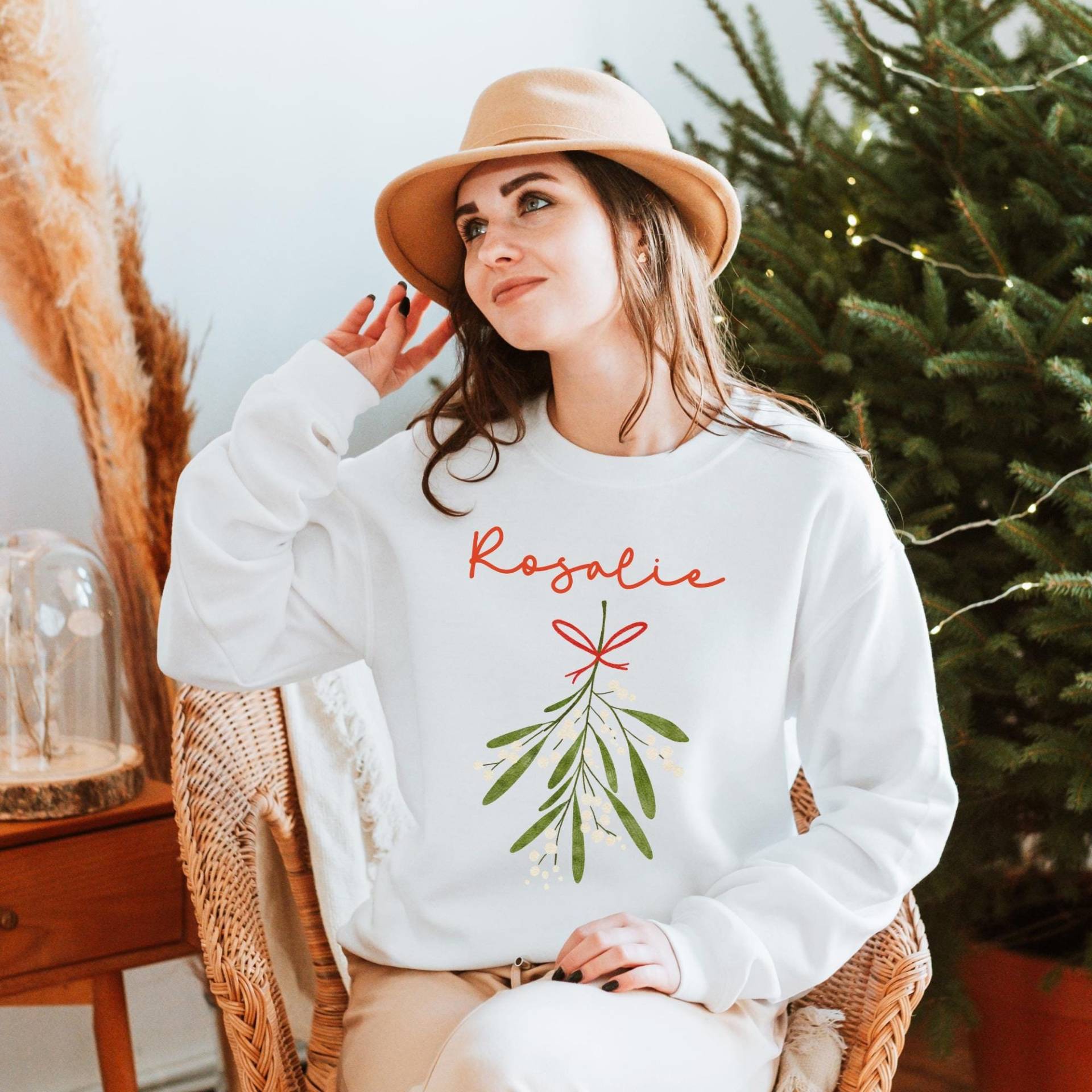 Personalisiertes Weihnachtsgeschenk Gruppen Pullover Familie Mama Kind Partnerlook Weihnachten Familien-Shirt Team Geschenk von CourageforKindness