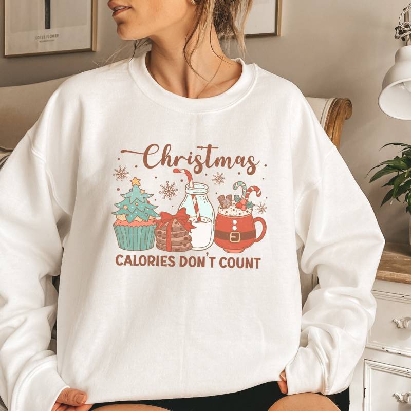 Sweatshirt Weihnachten Geschenk Lebkuchen & Essen Pullover Retro Christmas Foodie Cookies Coffee von CourageforKindness
