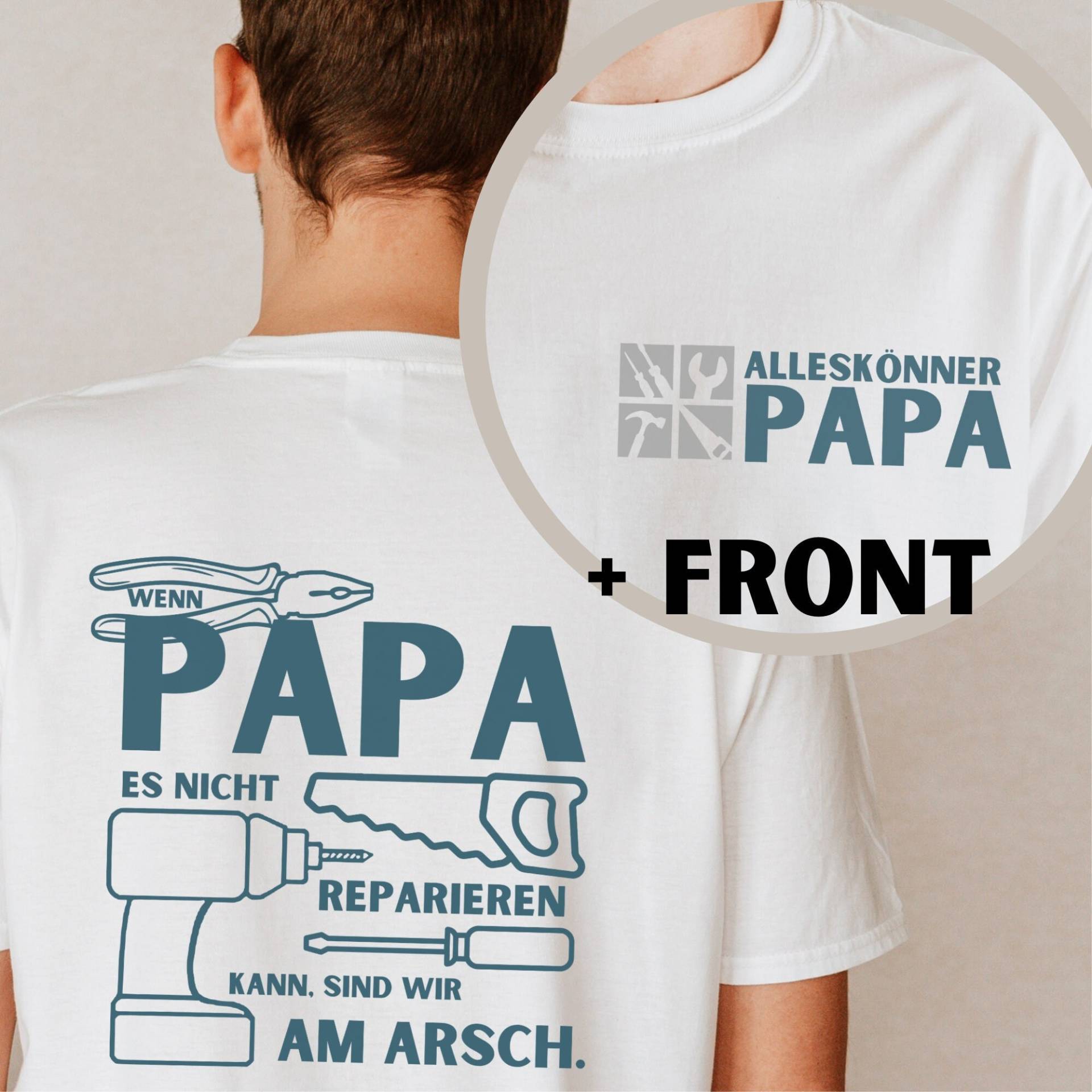 Vatertagsgeschenk Shirt Für Den Alleskönner Papa | Vatertag Geschenk Handwerker Kann Alles Reparieren von CourageforKindness