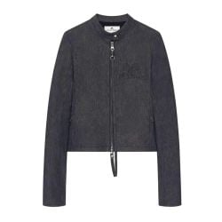 CourrÈges Graue City Denim Jacke von CourrÈges