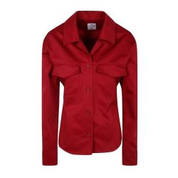 CourrÈges Rote Utility Polycotton Bluse Für Frauen von CourrÈges