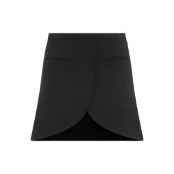 Courreges Schwarzer Twill-minirock Mit Paspeltaschen von CourrÈges