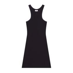 Courrèges Schwarzes Contrast Scuba Minikleid von CourrÈges