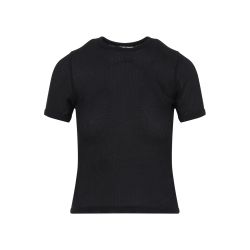 Schwarzes Damen T-shirt Aus Polyester Baumwolle Von Courrèges von CourrÈges
