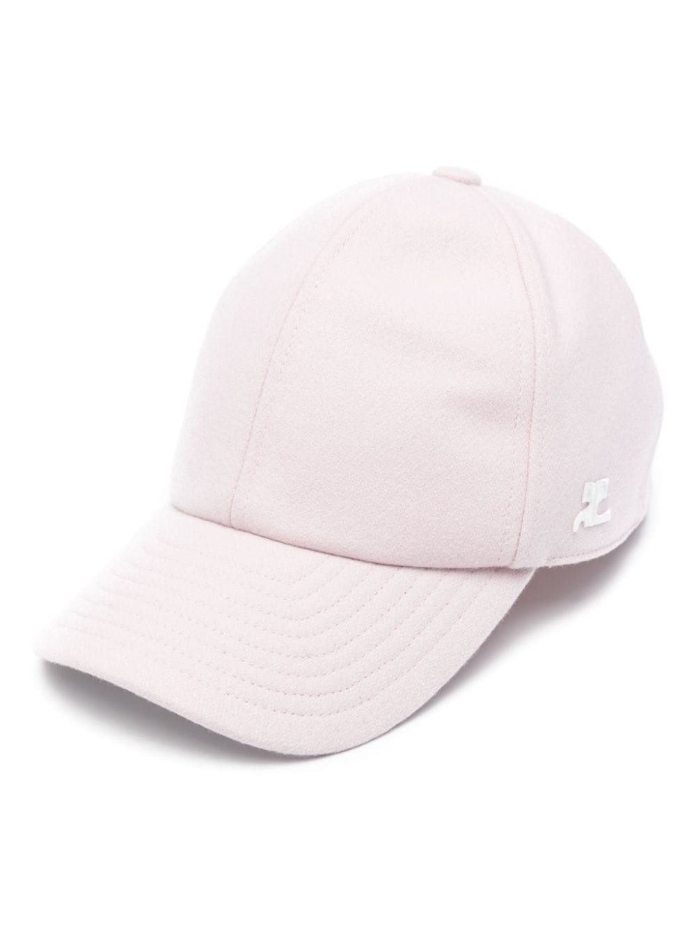 Courrèges Baseballkappe mit Logo-Applikation - Rosa von Courrèges