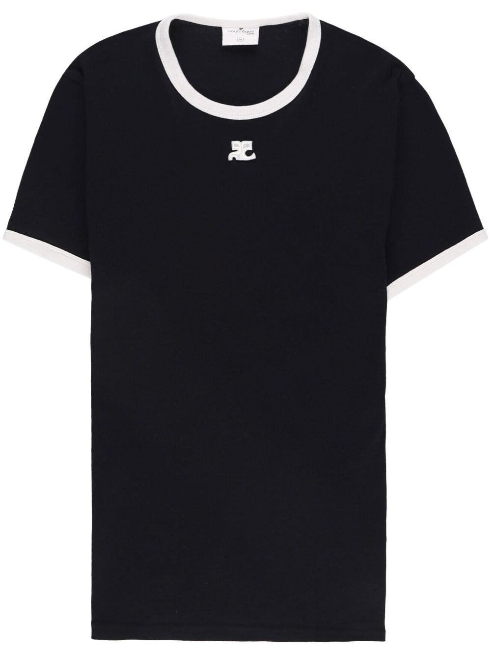 Courrèges Bumpy T-Shirt - Schwarz von Courrèges