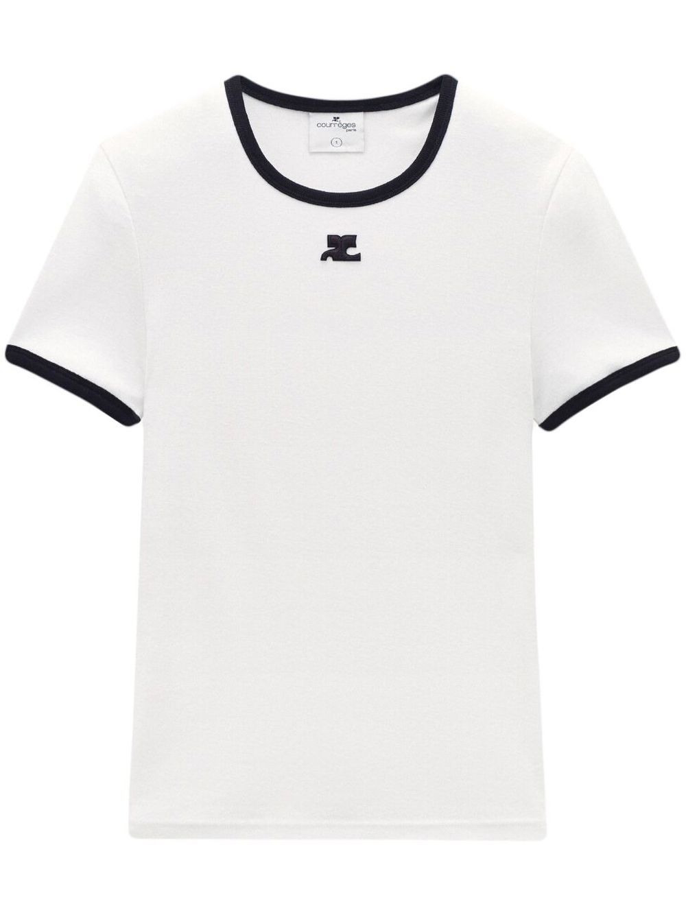 Courrèges Bumpy T-Shirt - Weiß von Courrèges