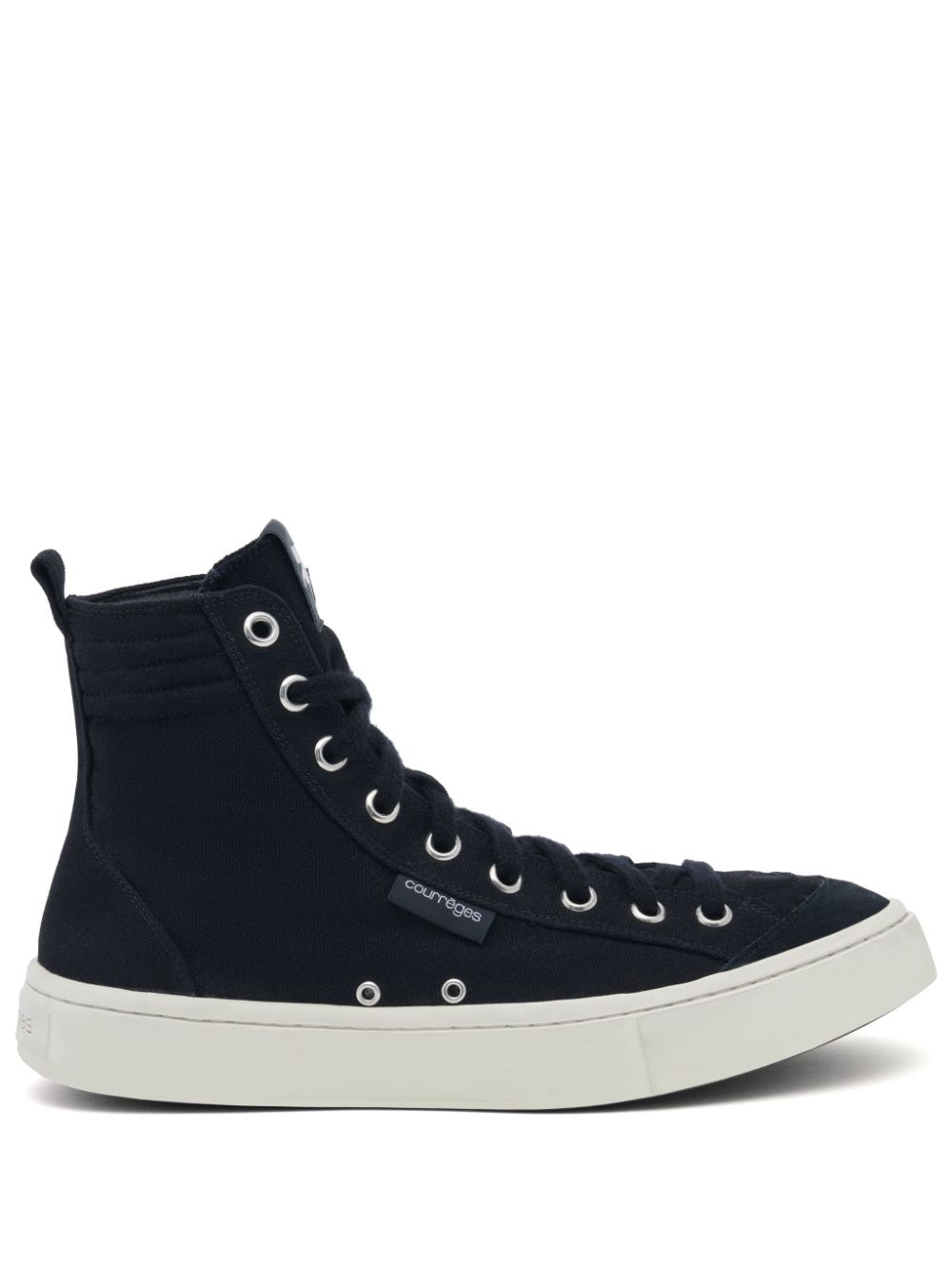 Courrèges Canvas 01 High-Top-Sneakers - Schwarz von Courrèges