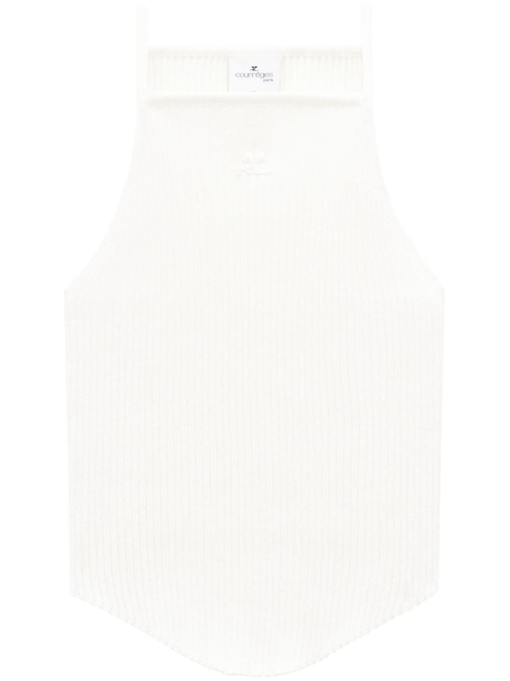 Courrèges Holistic Tanktop aus geripptem Strick - Weiß von Courrèges