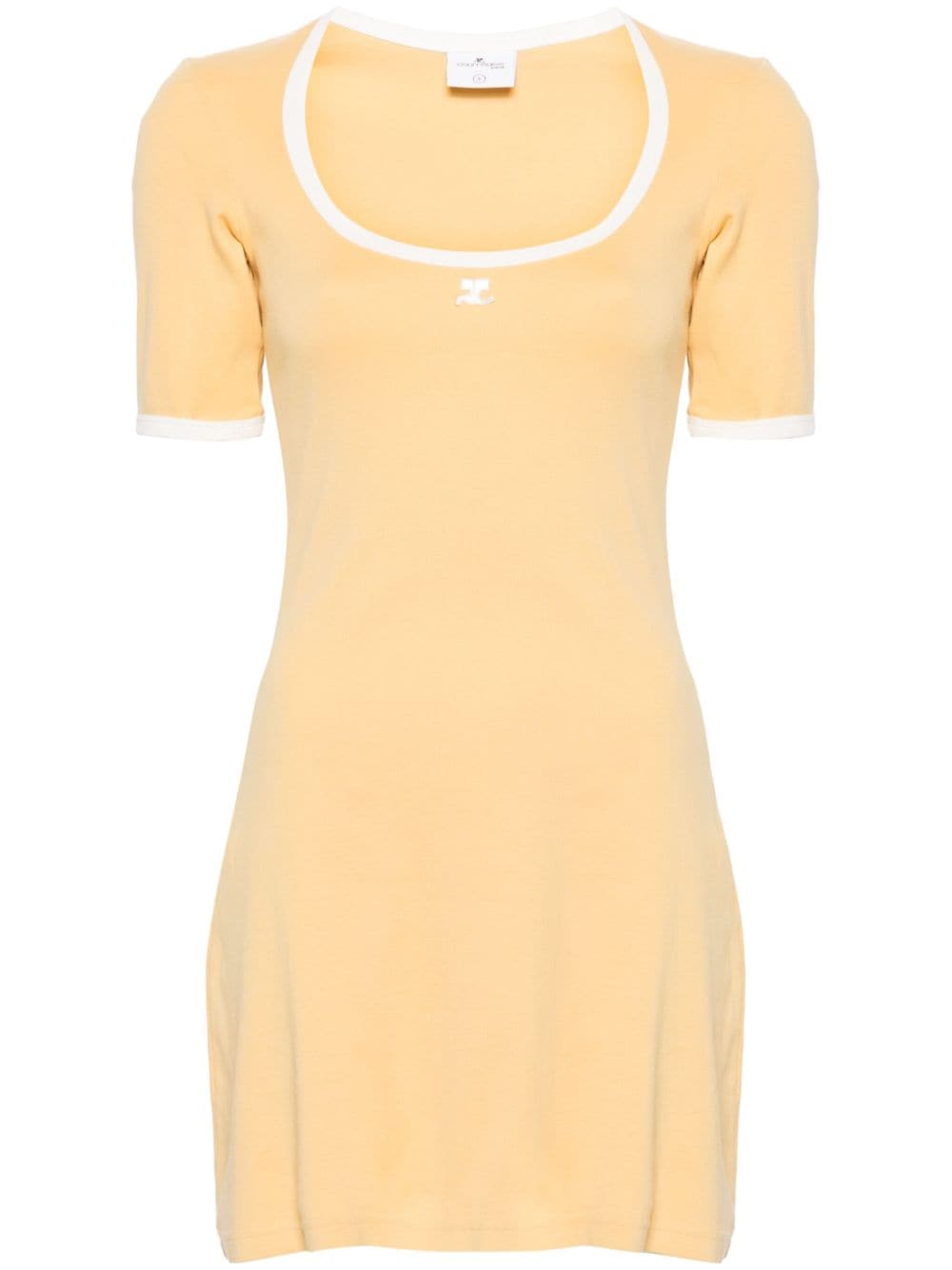 Courrèges Holistic cotton minidress - Gelb von Courrèges