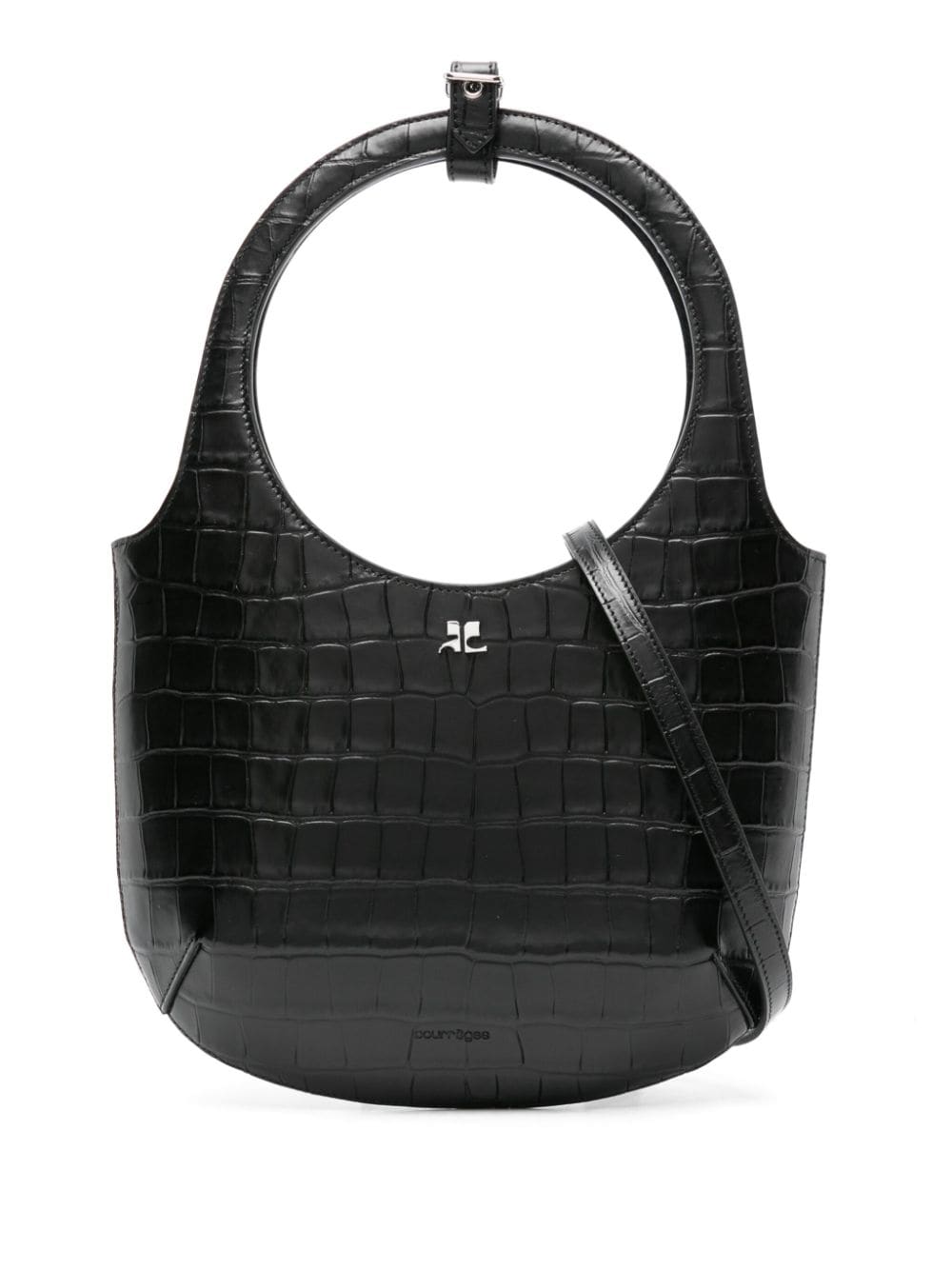 Courrèges Holy Handtasche aus Leder - Schwarz von Courrèges