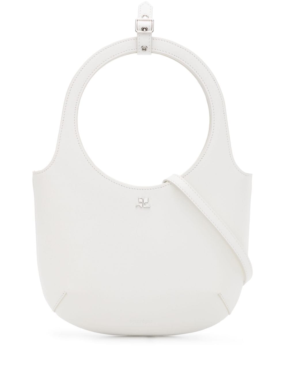 Courrèges Holy Handtasche aus Leder - Weiß von Courrèges