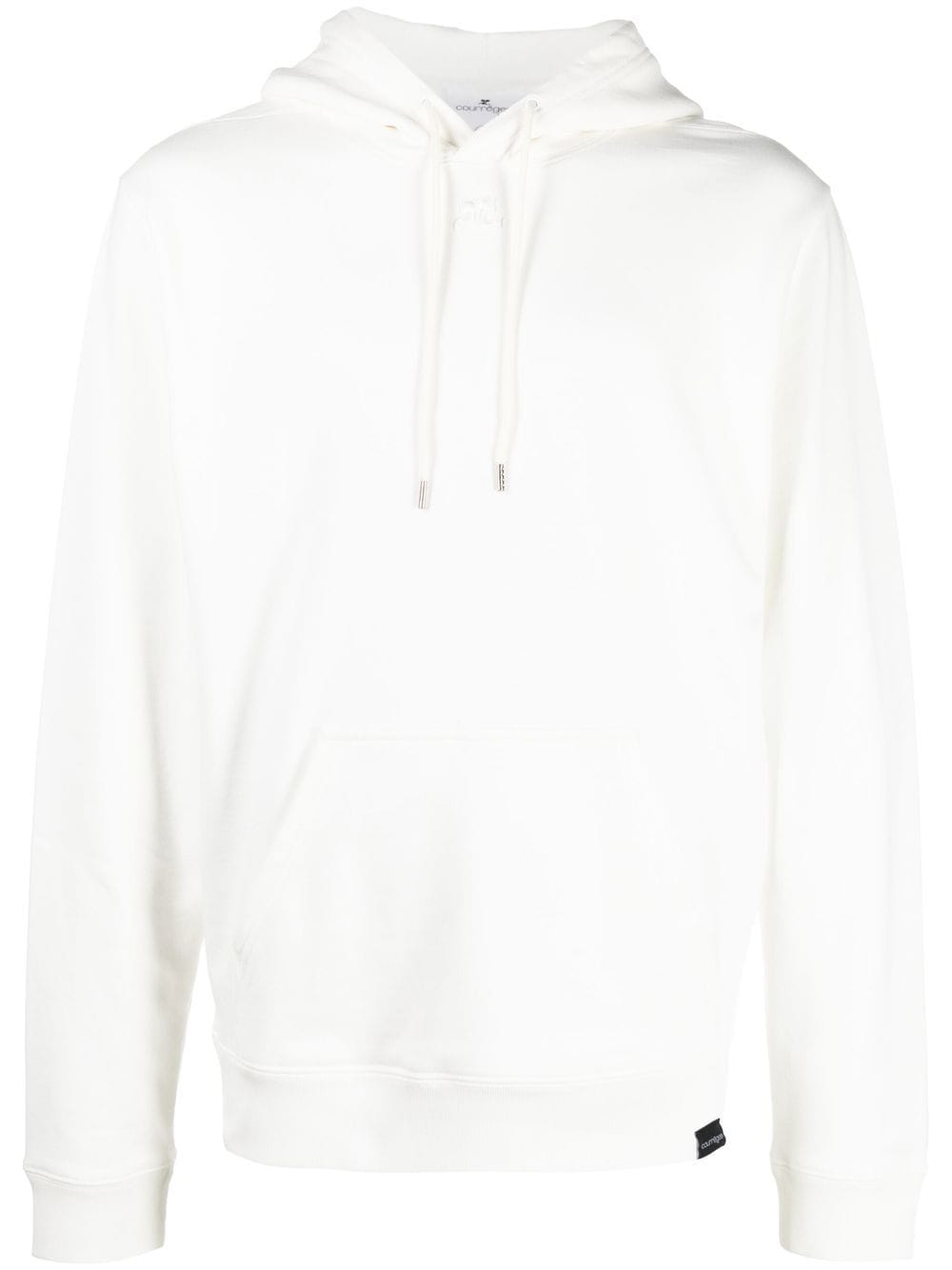 Courrèges Hoodie mit Kordelzug - Weiß von Courrèges