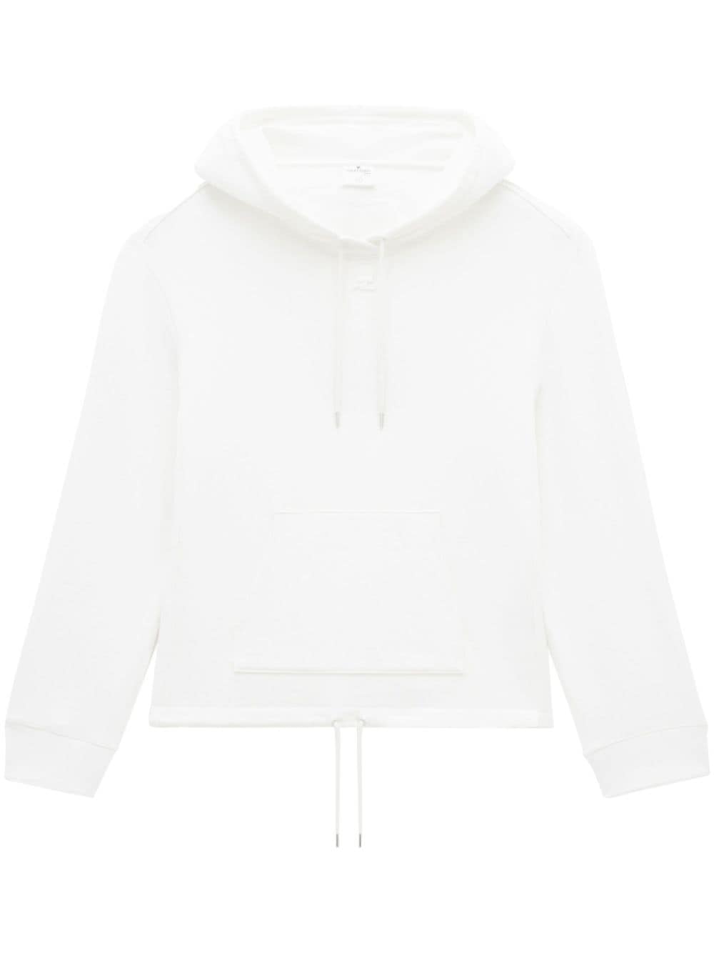 Courrèges Hoodie mit Logo-Patch - Weiß von Courrèges