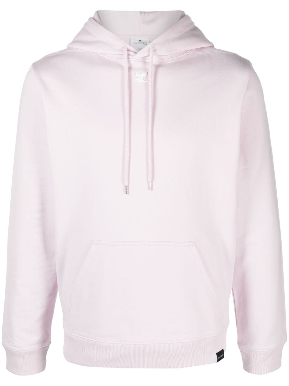 Courrèges Hoodie mit Logo-Stickerei - Rosa von Courrèges