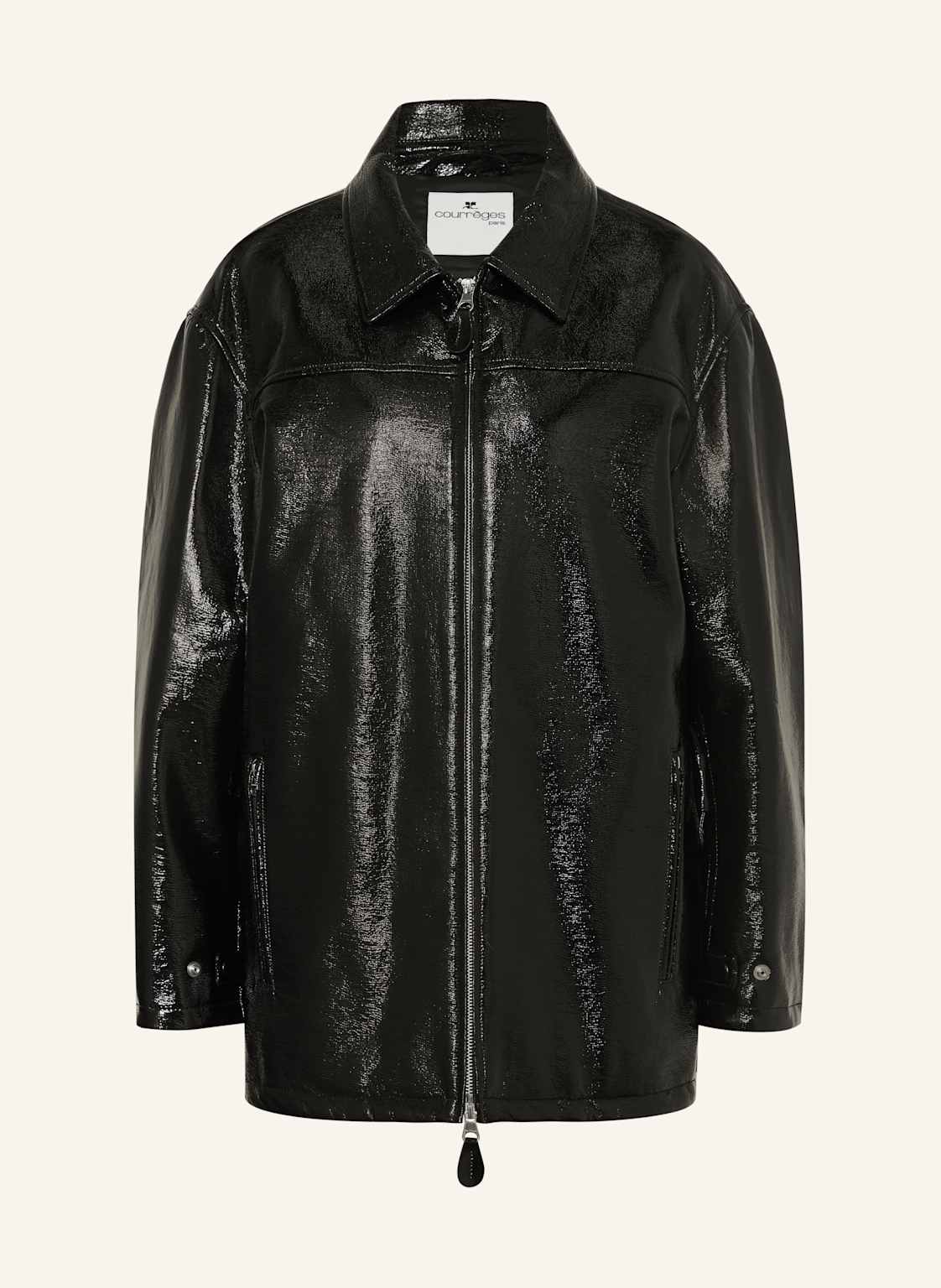 Courrèges Jacke In Lederoptik schwarz Courrèges Jacke In Lederoptik schwarz von Courrèges