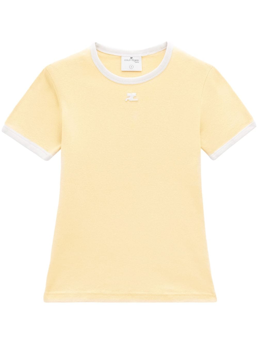 Courrèges Reedition T-Shirt - Gelb von Courrèges