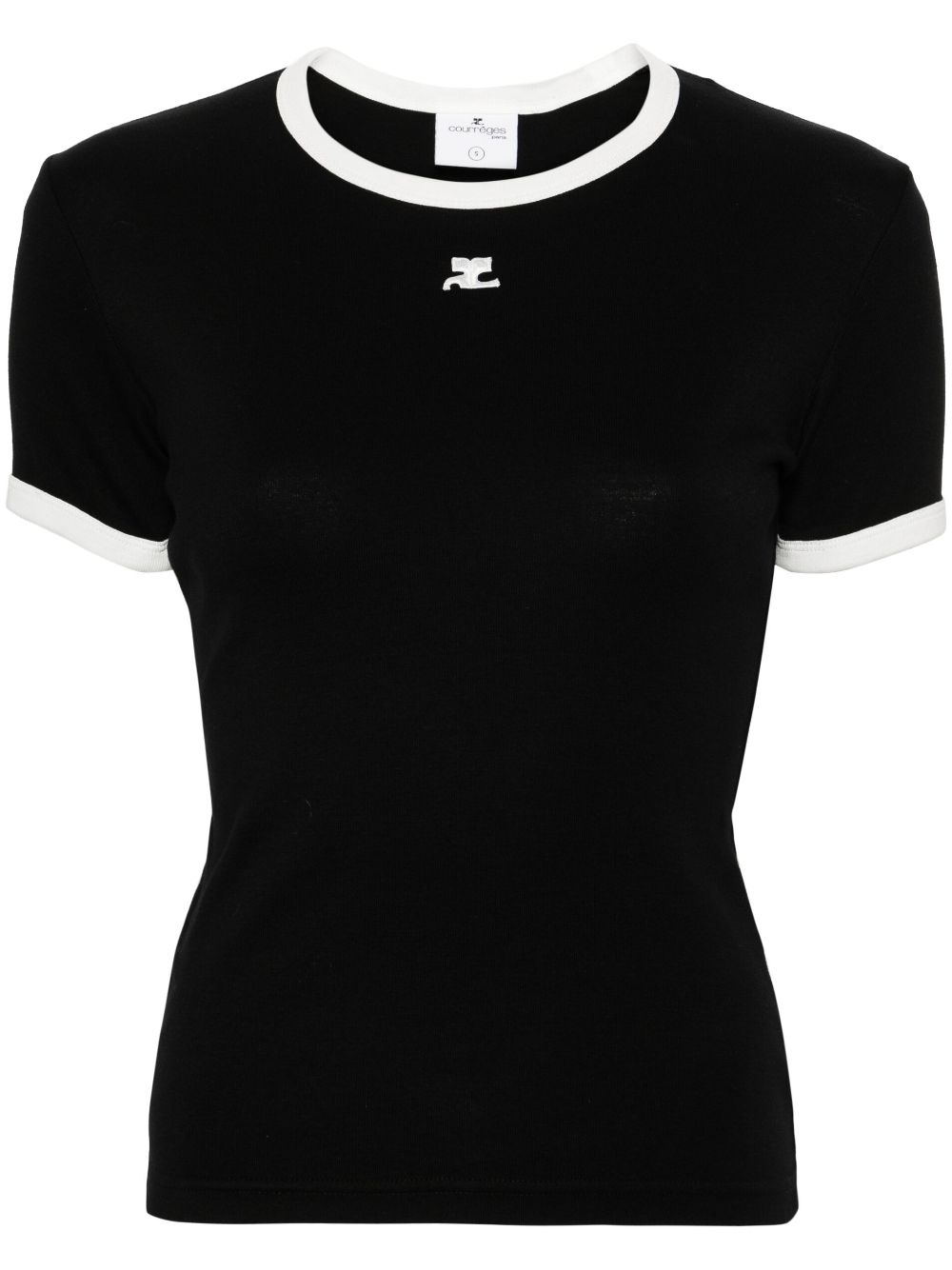 Courrèges Reedition T-Shirt - Schwarz von Courrèges