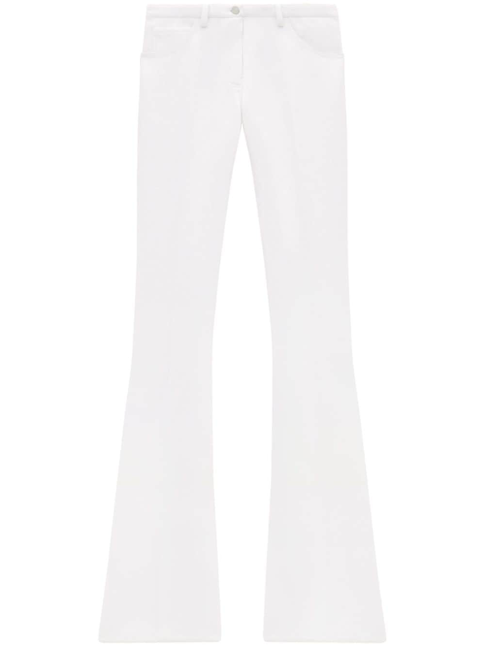 Courrèges Relax Bootcut-Hose - Weiß von Courrèges