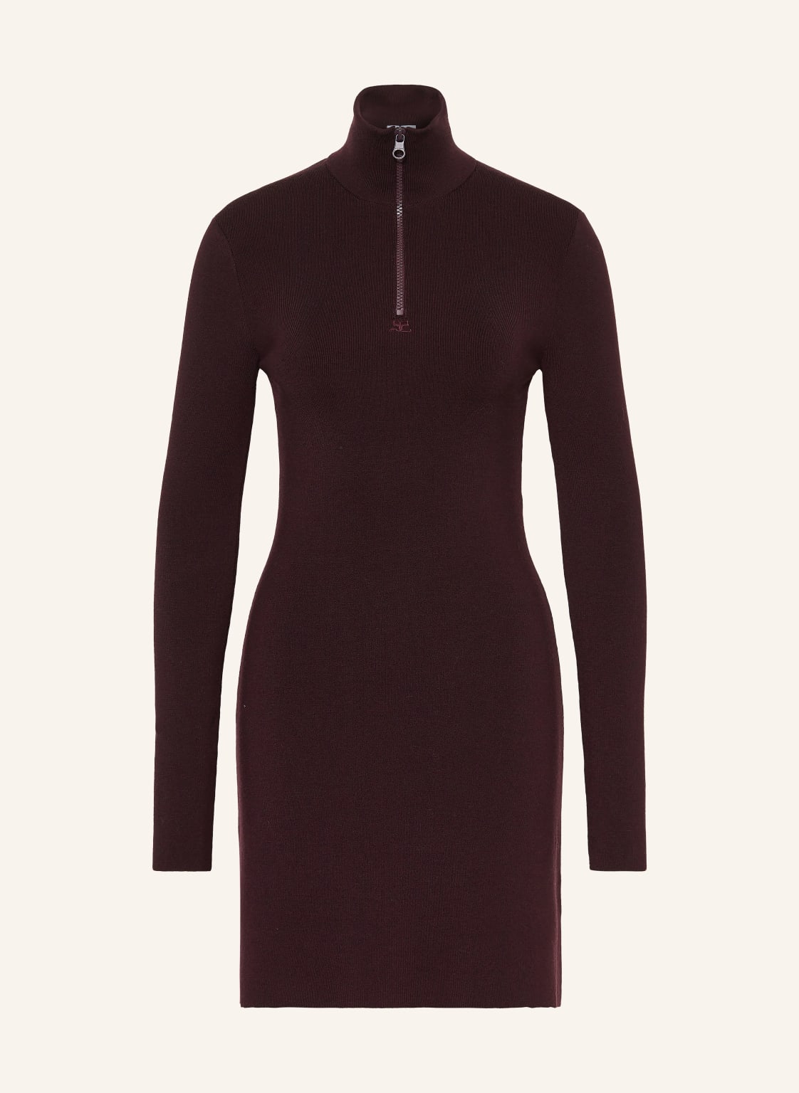 Courrèges Strickkleid Aus Merinowolle rot von Courrèges