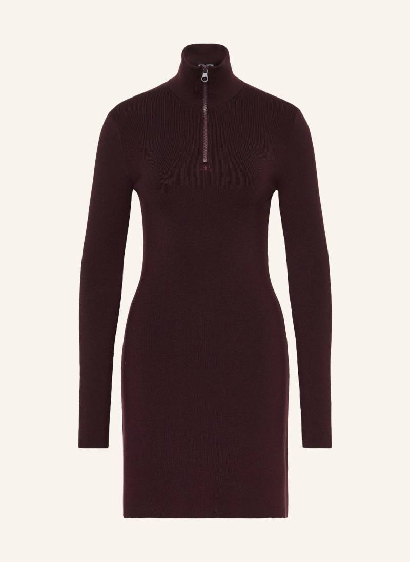 Courrèges Strickkleid Aus Merinowolle rot von Courrèges