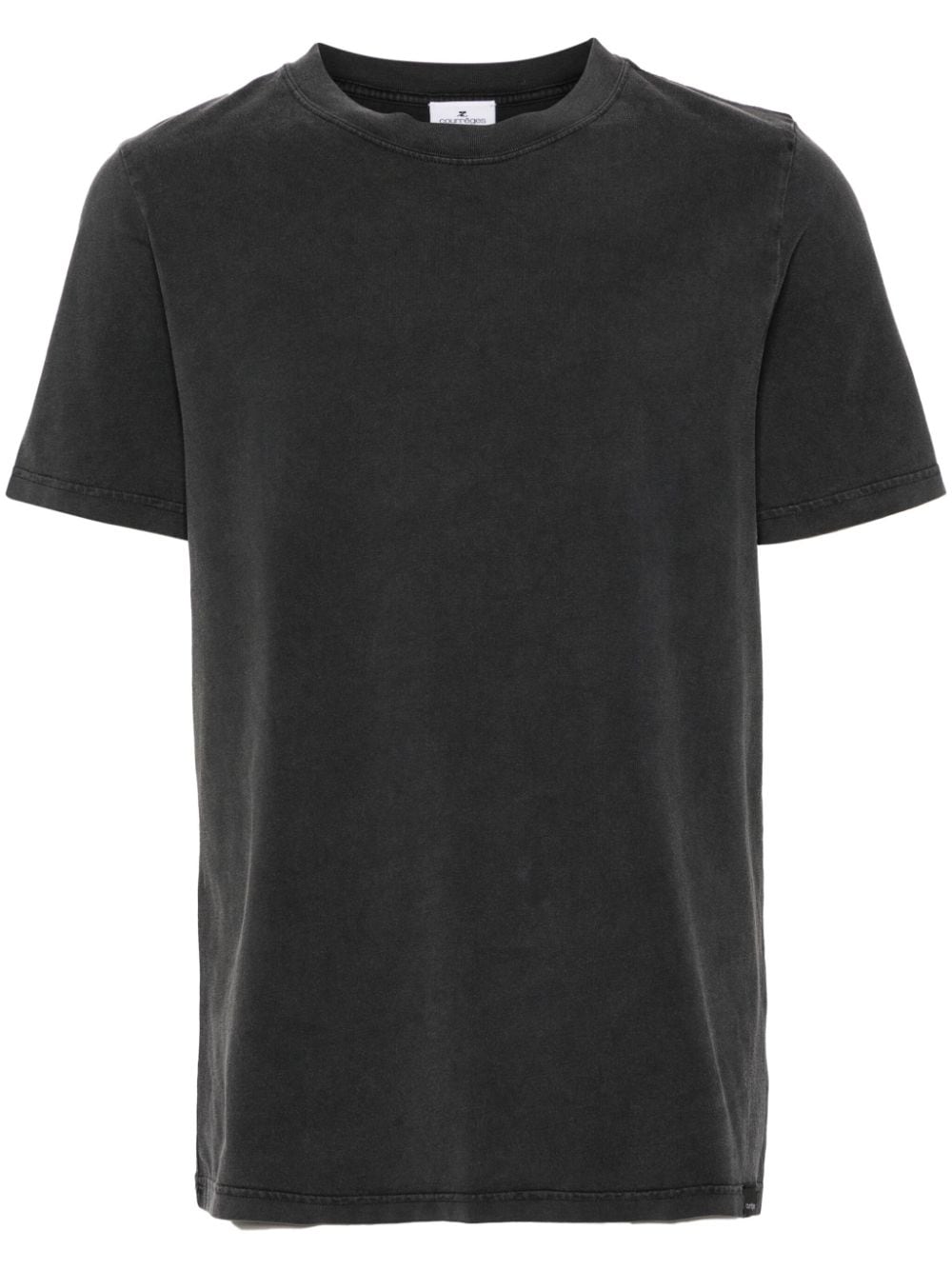 Courrèges T-Shirt mit Rundhalsausschnitt - Grau von Courrèges