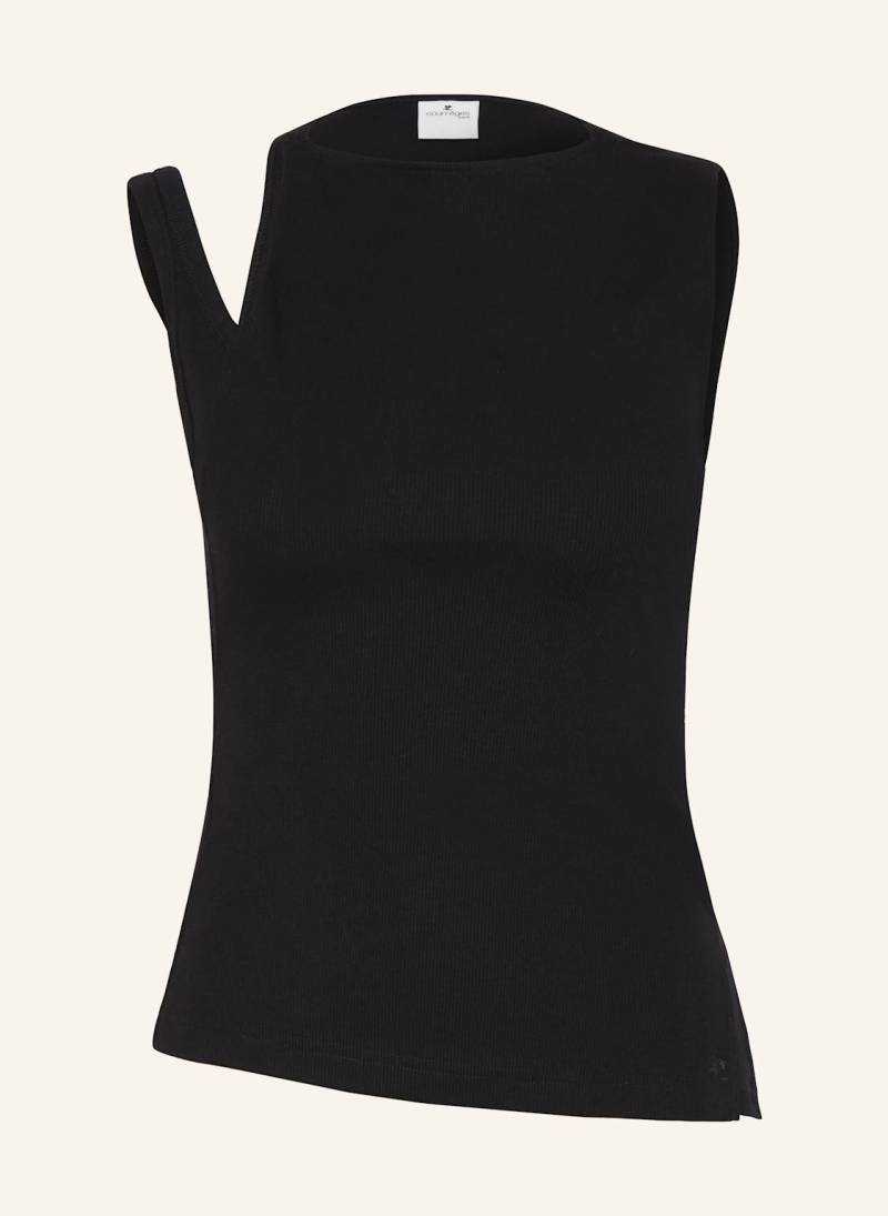 Courrèges Top Transverse Mit Cut-Outs schwarz von Courrèges