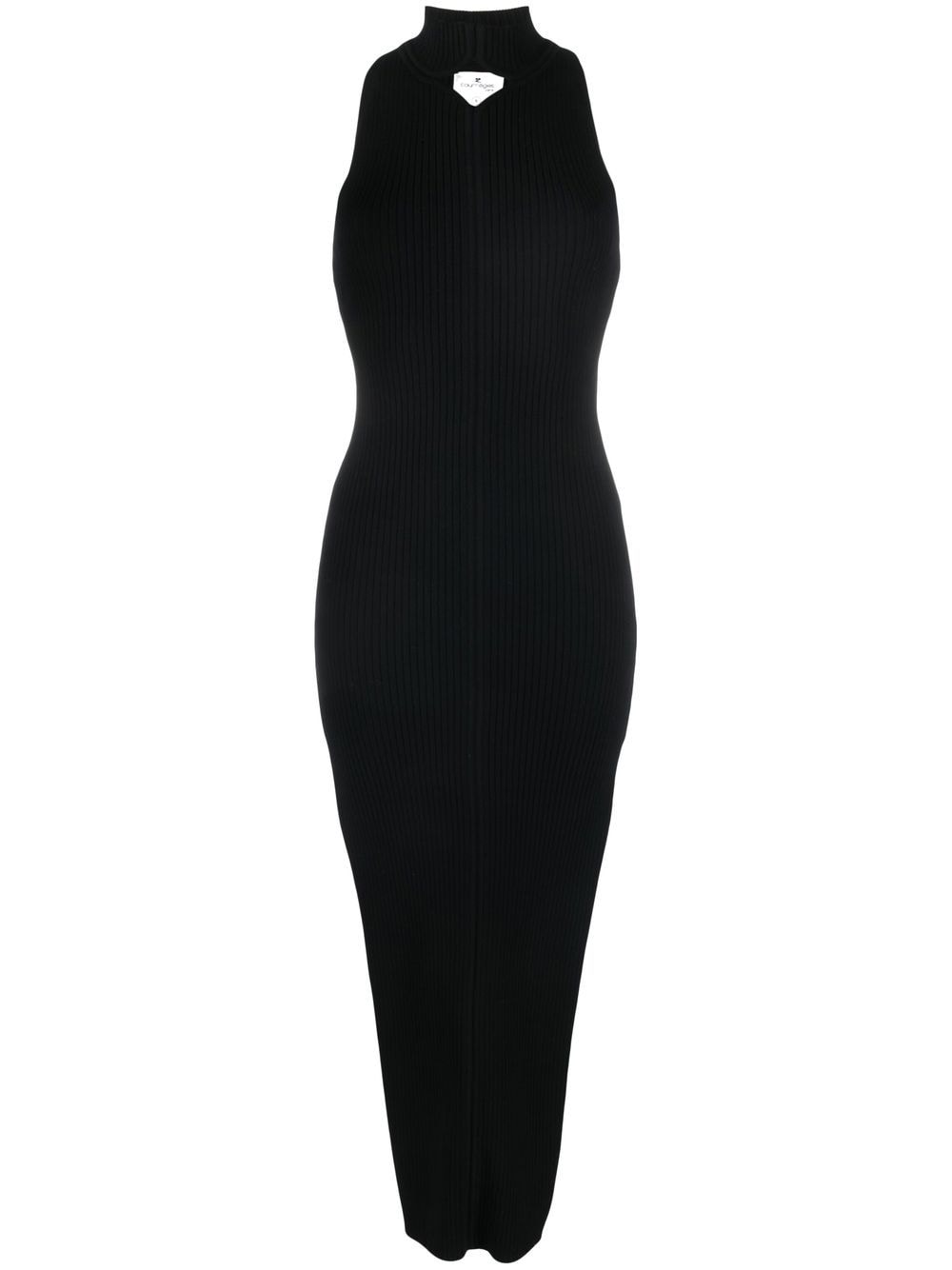 Courrèges Midikleid mit Cut-Outs - Schwarz von Courrèges