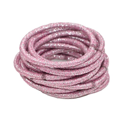 10 Stück Haargummis, verstellbar, dekorativ, universal, dick, Pferdeschwanz-Halter, nahtlose Haargummis, Mädchen-Zubehör, Rosa 10 Stück Haargummis, verstellbar, dekorativ, universal, dick, Pferdeschwanz-Halter, nahtlose Haargummis, Mädchen-Zubehör, Rosa von Courtieyeardceastea