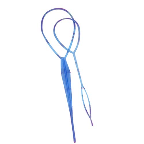 2 x Haarflechtgerät, für Damen, Mädchen, Kinder, Frisur, Frisur, Styling-Werkzeug, Blau 2 x Haarflechtgerät, für Damen, Mädchen, Kinder, Frisur, Frisur, Styling-Werkzeug, Blau von Courtieyeardceastea