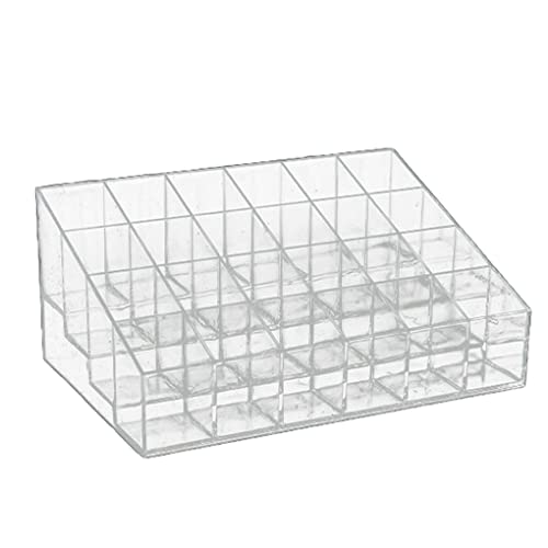 24 Trapezförmige, transparente Make-up-Lippenstift-Organizer, bunt, 24 cells, Siehe Beschreibung 24 Trapezförmige, transparente Make-up-Lippenstift-Organizer, bunt, 24 cells, Siehe Beschreibung von Courtieyeardceastea