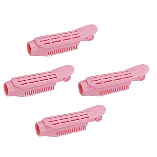 4 Stück Volumizing Long Short Hair Root Clip Bangs Curler Roller Wave Clip Home Salon Styling Clamp Women Girls Pink von Courtieyeardceastea