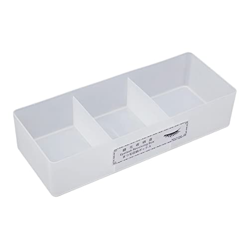 Aufbewahrungsbox für Wimpernverlängerung, Organizer für Kleber, Pinzette, transparent von Courtieyeardceastea