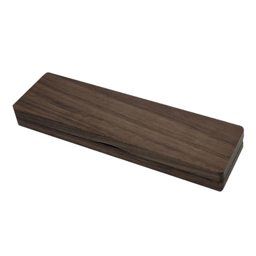 Courtieyeardceastea Federmäppchen Box Walnuss Holz Kugelschreiber Geschenkbox für Schule Arbeit, Schwarz , 18.5x5.5x2.5cm Courtieyeardceastea Federmäppchen Box Walnuss Holz Kugelschreiber Geschenkbox für Schule Arbeit, Schwarz , 18.5x5.5x2.5cm von Courtieyeardceastea