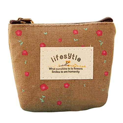 Courtieyeardceastea Mini Floral Canvas Coin Cases Schlüssel Taschen Card Change Purse Zip Wallets White, coffee, 10*8*4cm., Siehe Beschreibung Courtieyeardceastea Mini Floral Canvas Coin Cases Schlüssel Taschen Card Change Purse Zip Wallets White, coffee, 10*8*4cm., Siehe Beschreibung von Courtieyeardceastea