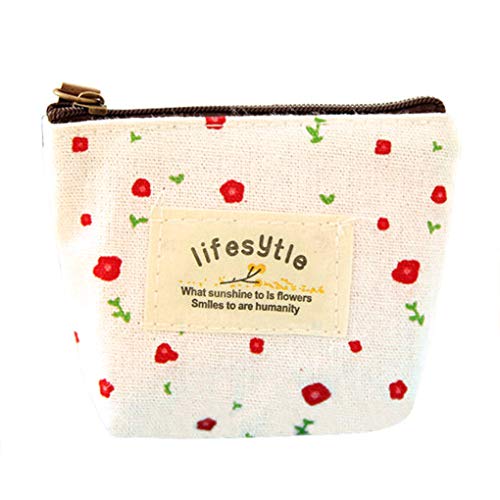Courtieyeardceastea Mini Floral Canvas Coin Cases Schlüssel Taschen Card Change Purse Zip Wallets White, weiß, 10*8*4cm., Siehe Beschreibung Courtieyeardceastea Mini Floral Canvas Coin Cases Schlüssel Taschen Card Change Purse Zip Wallets White, weiß, 10*8*4cm., Siehe Beschreibung von Courtieyeardceastea