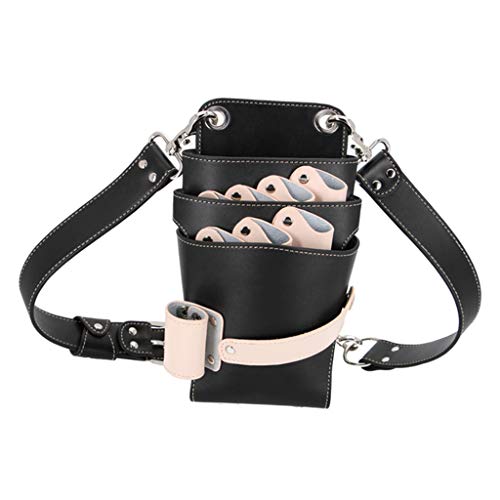 Friseur-Organizer aus PU-Kunststoff, für Friseure, Styling-Werkzeuge, Schwarz, Schwarz , 22 x 9.8cm, Siehe Beschreibung von Courtieyeardceastea