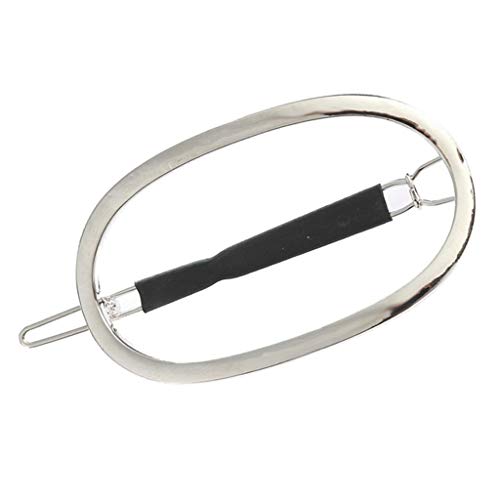 Geometrische Metall-Haarspange, Pferdeschwanz-Halter, Haar-Accessoire für Damen, silberfarben von Courtieyeardceastea