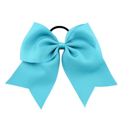 Großes Haarband, Schleife, Knoten, dehnbar, Gummi, verstellbar, Pferdeschwanz-Halter, Haargummi für Damen, mehrfarbig, Azurblau Großes Haarband, Schleife, Knoten, dehnbar, Gummi, verstellbar, Pferdeschwanz-Halter, Haargummi für Damen, mehrfarbig, Azurblau von Courtieyeardceastea
