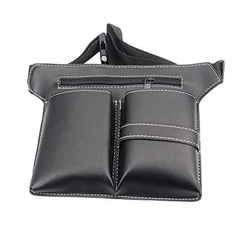 Haarscheren-Holster aus PU-Leder mit Taillengürtel für Friseure, Schwarz , 28x19cm, Siehe Beschreibung von Courtieyeardceastea
