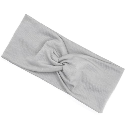 Häkel-Stirnband, Sport, verstellbar, hohe Elastizität, Haarstyling-Zubehör für Sport, Yoga, Laufen, Hellgrau Häkel-Stirnband, Sport, verstellbar, hohe Elastizität, Haarstyling-Zubehör für Sport, Yoga, Laufen, Hellgrau von Courtieyeardceastea