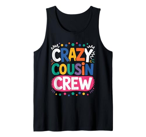Crazy Cousin Crew Pyjama Kinder Mädchen Kleinkind passende Geschenke Tank Top Crazy Cousin Crew Pyjama Kinder Mädchen Kleinkind passende Geschenke Tank Top von Cousin Crew Retro Summer Gifts