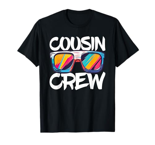Cousin Crew Shirts - Unisex Kinder - Erwachsene & Kinder Matching T-Shirt - Schwarz - S - Crew Neck - Klassisch - Polyester 100% Cousin Crew Shirts - Unisex Kinder - Erwachsene & Kinder Matching T-Shirt - Schwarz - S - Crew Neck - Klassisch - Polyester 100% von Cousin Crew Shirts