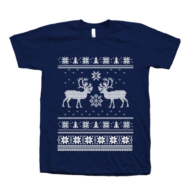 Deer Ugly Christmas T-Shirt Lustiges Feiertags-Grafik-T-Shirt von Couthclothing