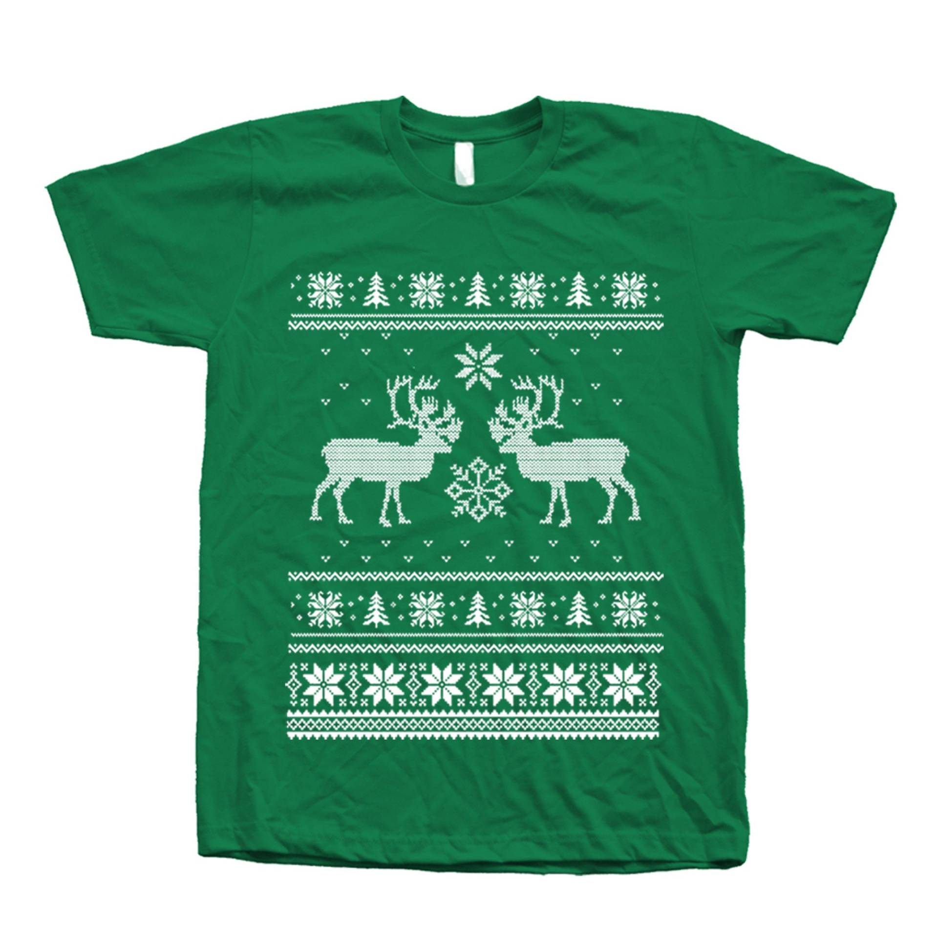 Lustiges Weihnachtshässliches Rotwild-T-Shirt Feiertags-Grafik-T-stück von Couthclothing