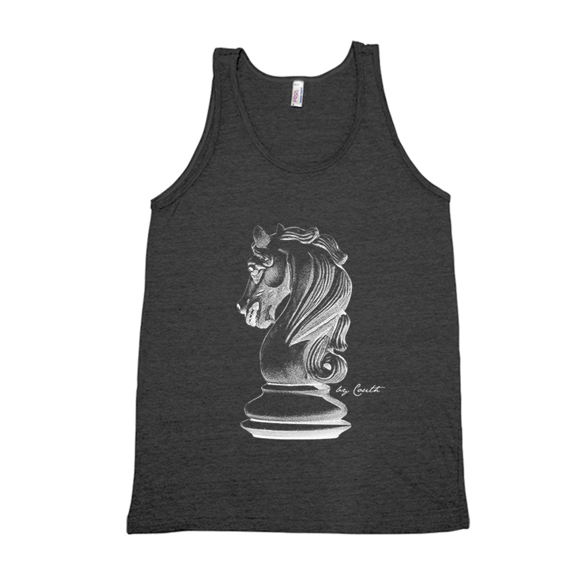 Chess Knight Tank Top Unisex Tri-Blend Spiele Shirt von Couthclothing