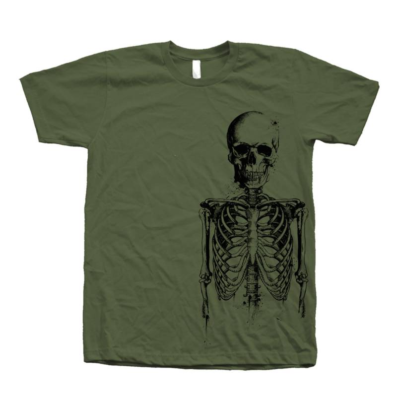 Skeleton Halloween T-Shirt Gruseliges Herbst-Grafik-T-Shirt von Couthclothing